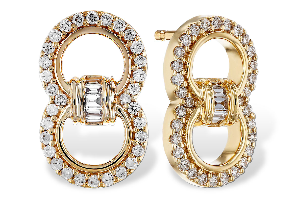 C312-00278: EARRINGS .05 TW BAGS .28 TW