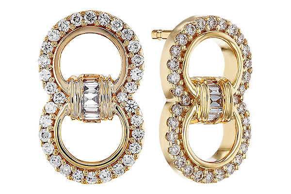 C312-00278: EARRINGS .05 TW BAGS .28 TW