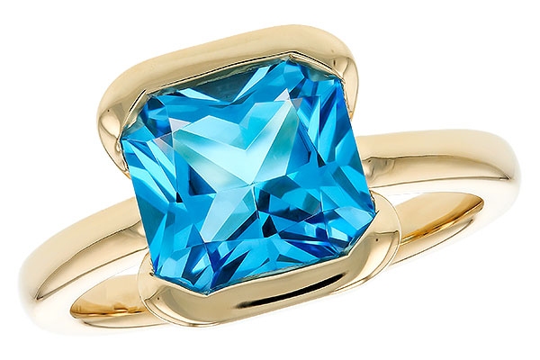 C312-00306: LDS RG 3.50 CT BLUE TOPAZ (9MM BT)