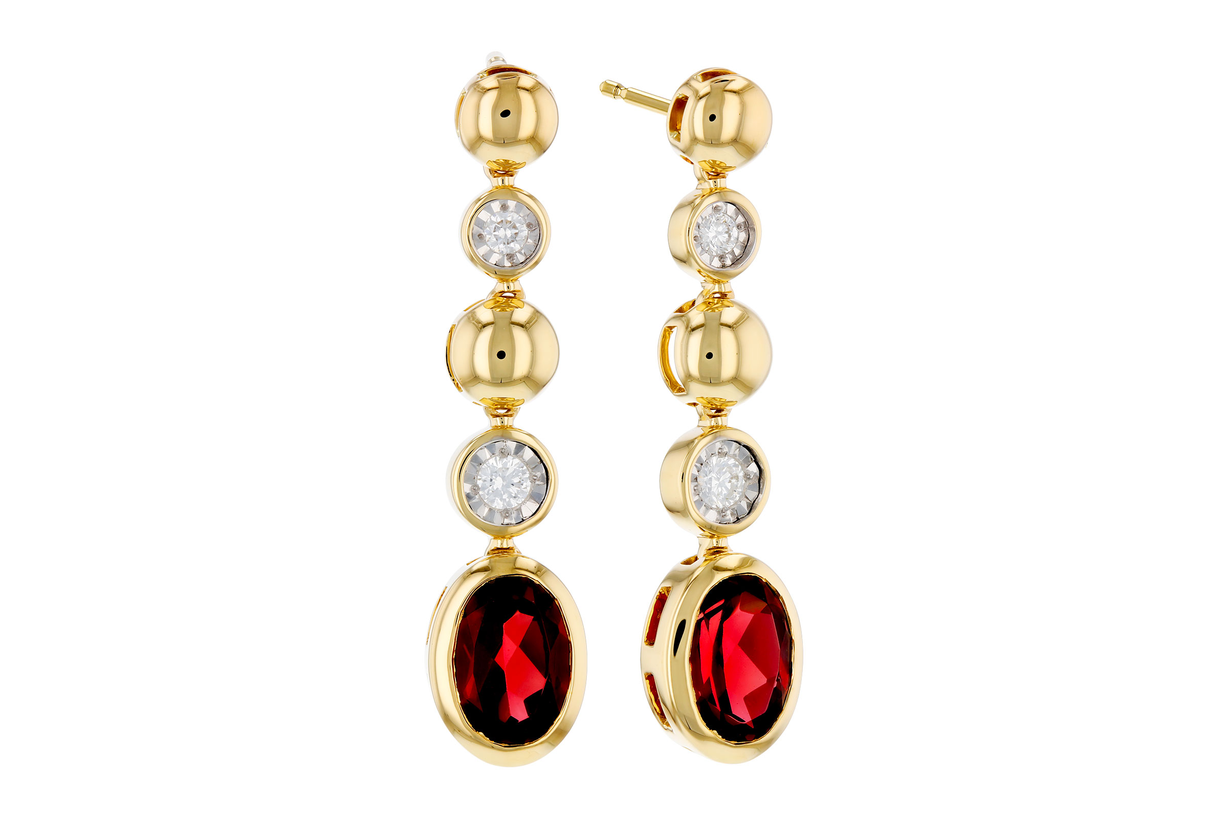 C312-01251: EARRINGS 1.76 TW GARNET 1.86 TGW