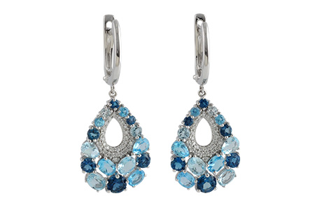 D223-89433: EARR 4.01 BLUE TOPAZ 4.24 TGW