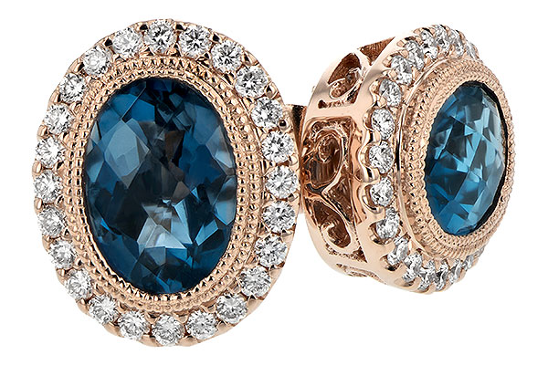 D225-64833: EARR 1.76 LONDON BLUE TOPAZ 2.01 TGW