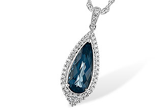 D225-66651: NECK 2.40 LONDON BLUE TOPAZ 2.65 TGW