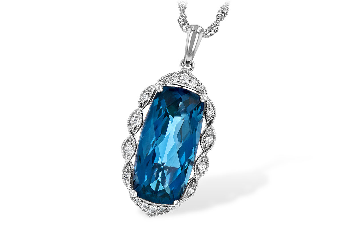 D226-55733: NECK 6.70 LONDON BLUE TOPAZ 6.81 TGW