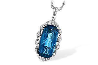 D226-55733: NECK 6.70 LONDON BLUE TOPAZ 6.81 TGW