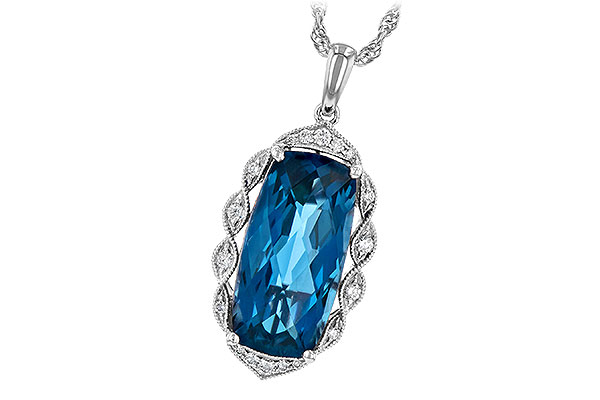 D226-55733: NECK 6.70 LONDON BLUE TOPAZ 6.81 TGW