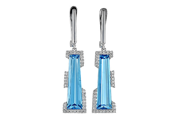 D226-55806: EARR 6.12 TW BLUE TOPAZ 6.33 TGW