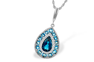 D226-58524: NECK 2.55 TW BLUE TOPAZ 2.65 TGW