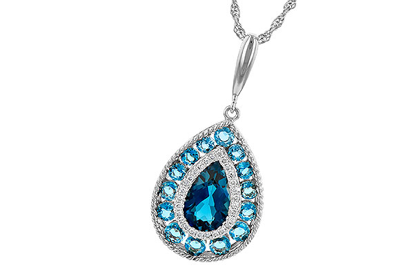 D226-58524: NECK 2.55 TW BLUE TOPAZ 2.65 TGW