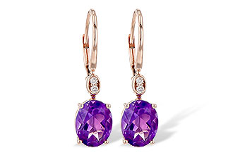 D226-63006: EARR 2.85 TW AMETHYST 2.90 TGW (9x7MM AMY)