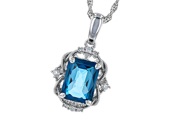 D309-30306: NECK 1.68 LONDON BLUE TOPAZ 1.73 TGW (8x6MM LBT)