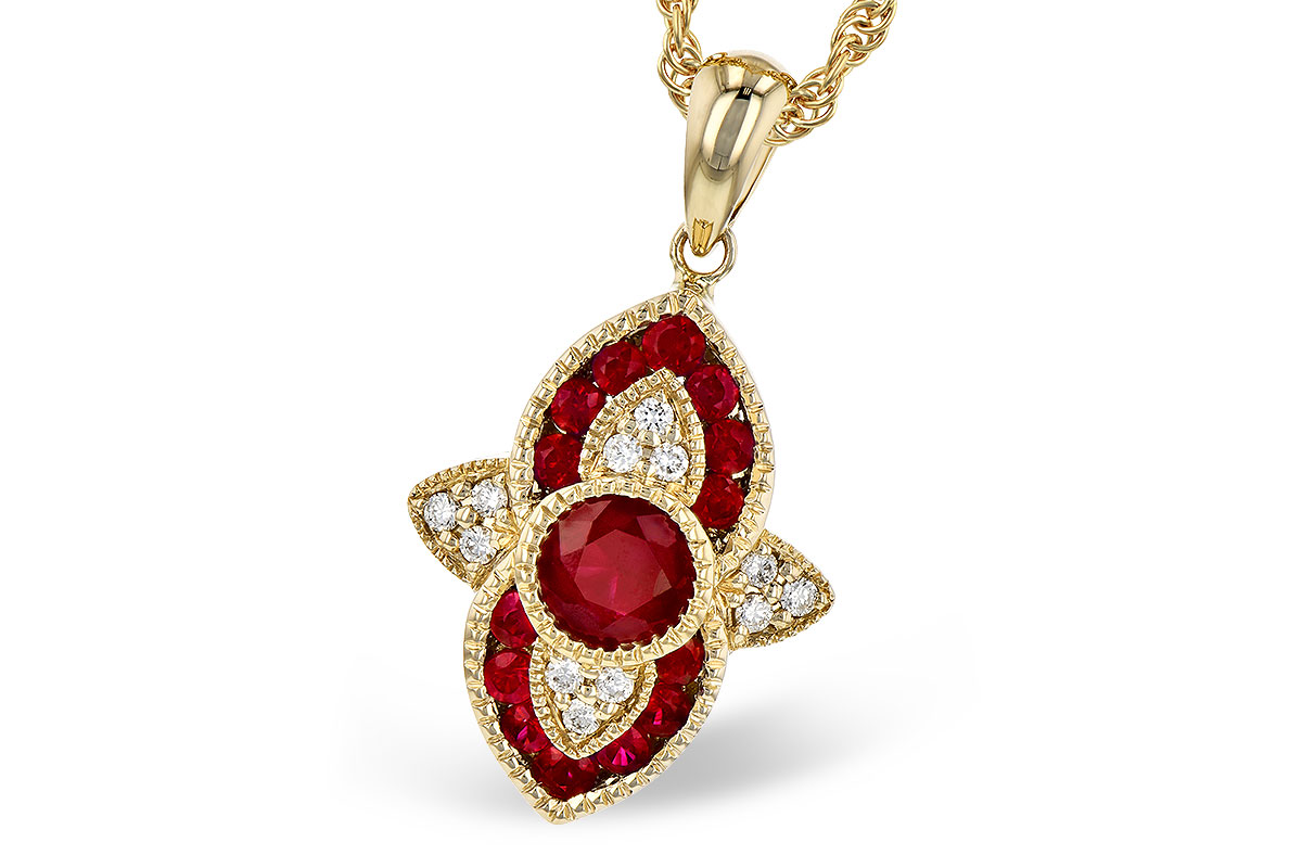 D309-30351: NECK .63 TW RUBY .70 TGW