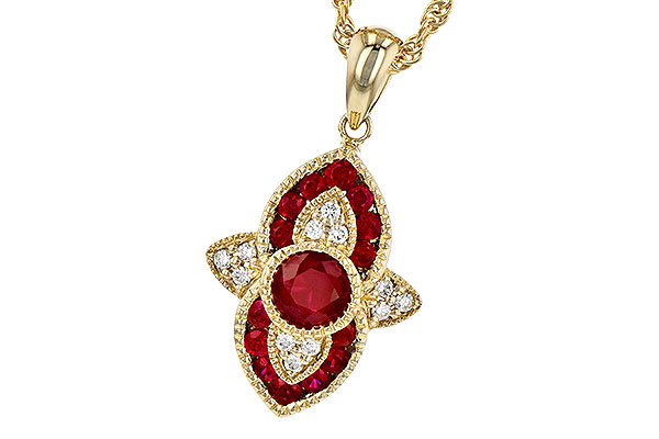 D309-30351: NECK .63 TW RUBY .70 TGW