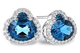 D309-33942: EARR 2.60 TW LONDON BLUE TOPAZ 2.81 TGW