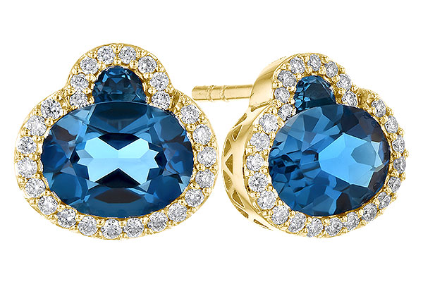 D309-33942: EARR 2.60 TW LONDON BLUE TOPAZ 2.81 TGW