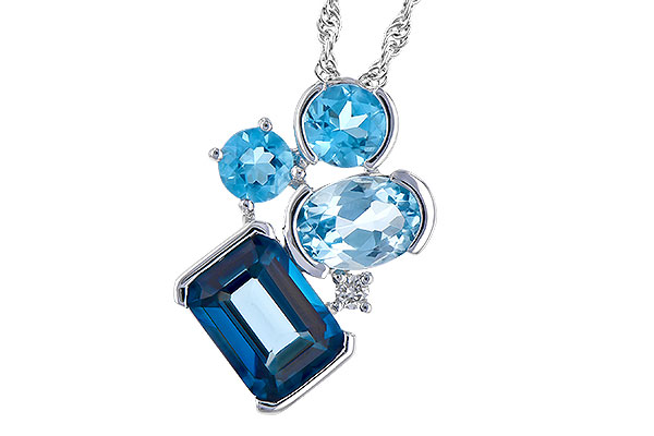 D309-33960: NECK 3.08 BLUE TOPAZ TW 3.11 TGW