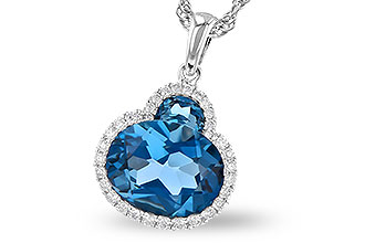 D309-33987: NECK 2.86 LONDON BLUE TOPAZ 3.00 TGW (10X8 OVAL)