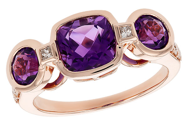 D310-23915: LDS RG 2.25 TW AMETHYST 2.50 TGW (7MM CUSHION)