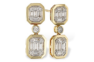 D311-09424: EARRINGS .38 BAG .45 TW