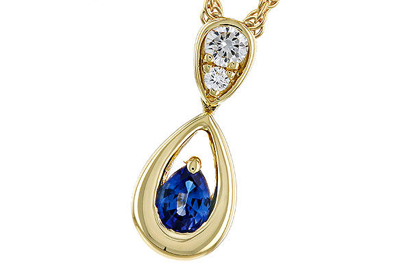 D311-12142: NECKLACE .21 SAPPHIRE .27 TGW (4x3 SAPP)