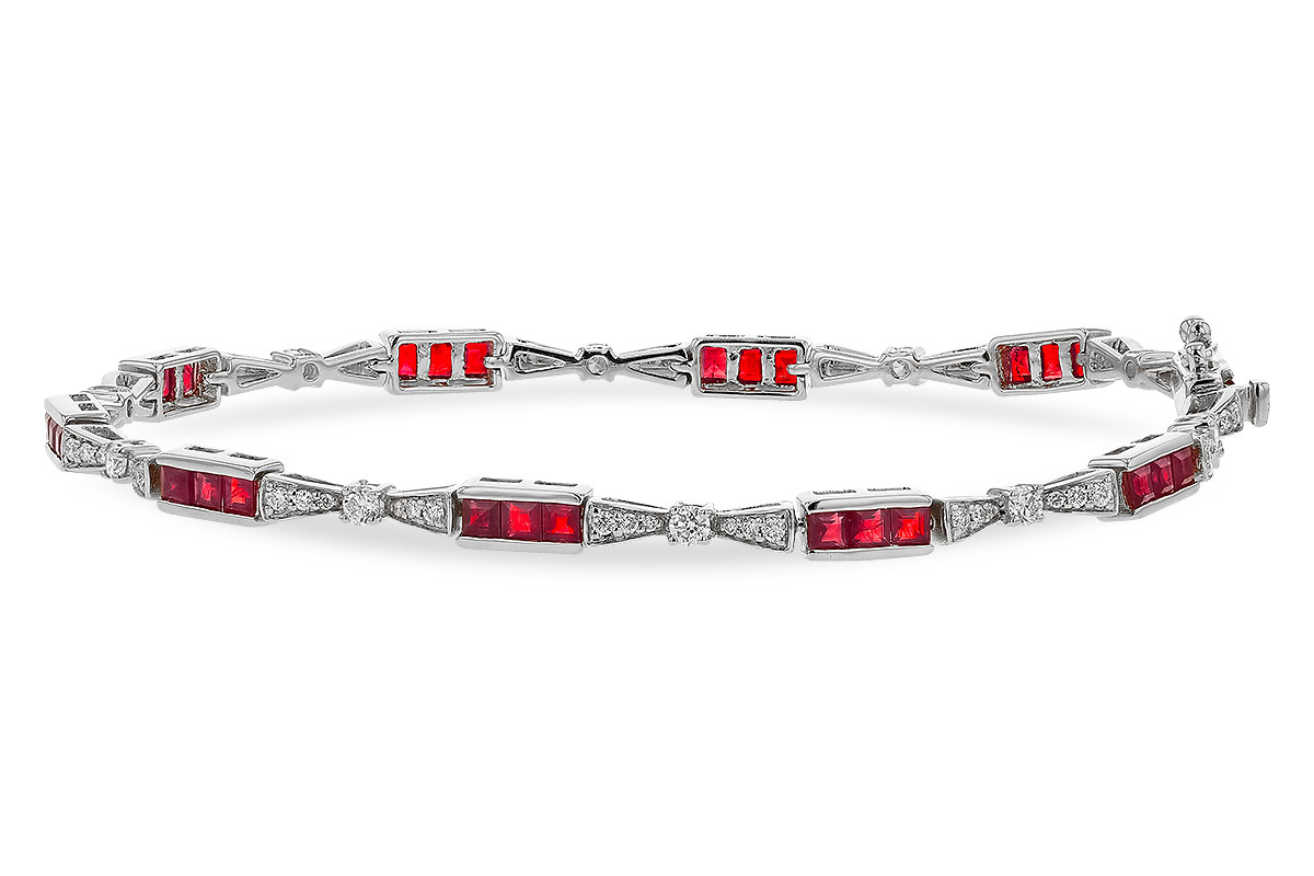 D311-14860: BRACELET 2.05 RUBY 2.70 TGW (7")