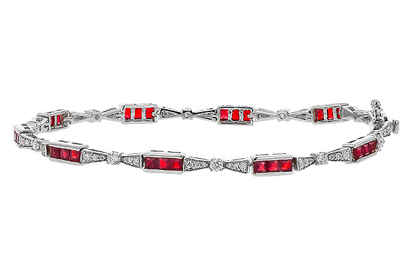 D311-14860: BRACELET 2.05 RUBY 2.70 TGW (7")