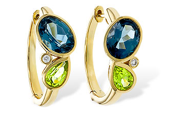 D311-17606: EARRINGS 2.97 SEMI-PREC (PER,LBT) 3.00 TGW