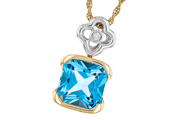 D312-00306: NECKLACE 3.50 BLUE TOPAZ 3.52 TGW (9MM BT)