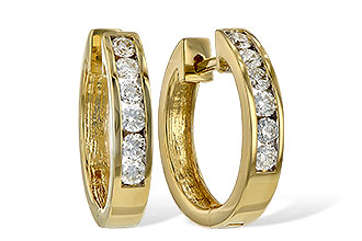 E037-47633: EARRINGS .50 TW