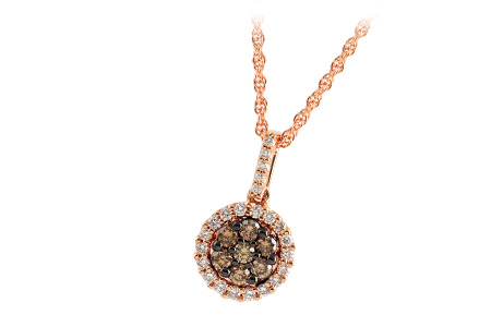 E222-98487: NECK .29 BROWN DIA .51 TW