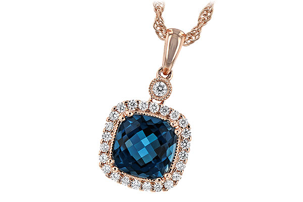 E225-64824: NECK 1.63 LONDON BLUE TOPAZ 1.80 TGW (7MM LBT)