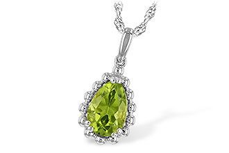 E225-67624: NECKLACE 1.30 CT PERIDOT
