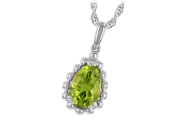 E225-67624: NECKLACE 1.30 CT PERIDOT
