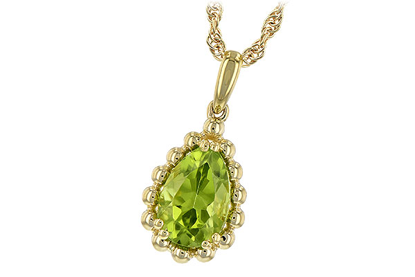 E225-67624: NECKLACE 1.30 CT PERIDOT