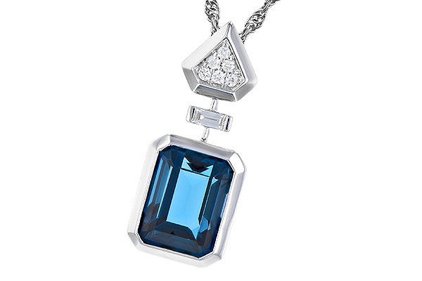 E309-35760: NECK 2.60 LONDON BLUE TOPAZ 2.68 TGW