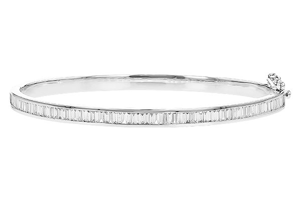 E310-19442: BANGLE 1.02 TW BAGUETTE DIAMONDS