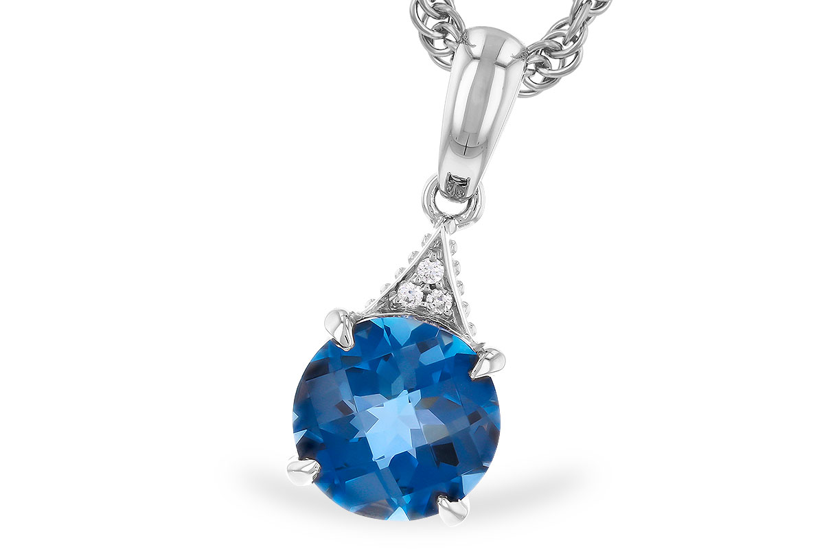 E310-23033: NECK 1.60 LONDON BLUE TOPAZ 1.61 TGW (7MM RD)