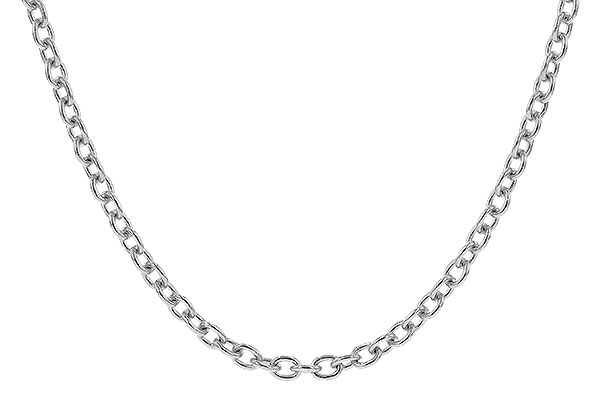 E310-24851: CABLE CHAIN (1.3MM, 14KT, 18IN, LOBSTER CLASP)