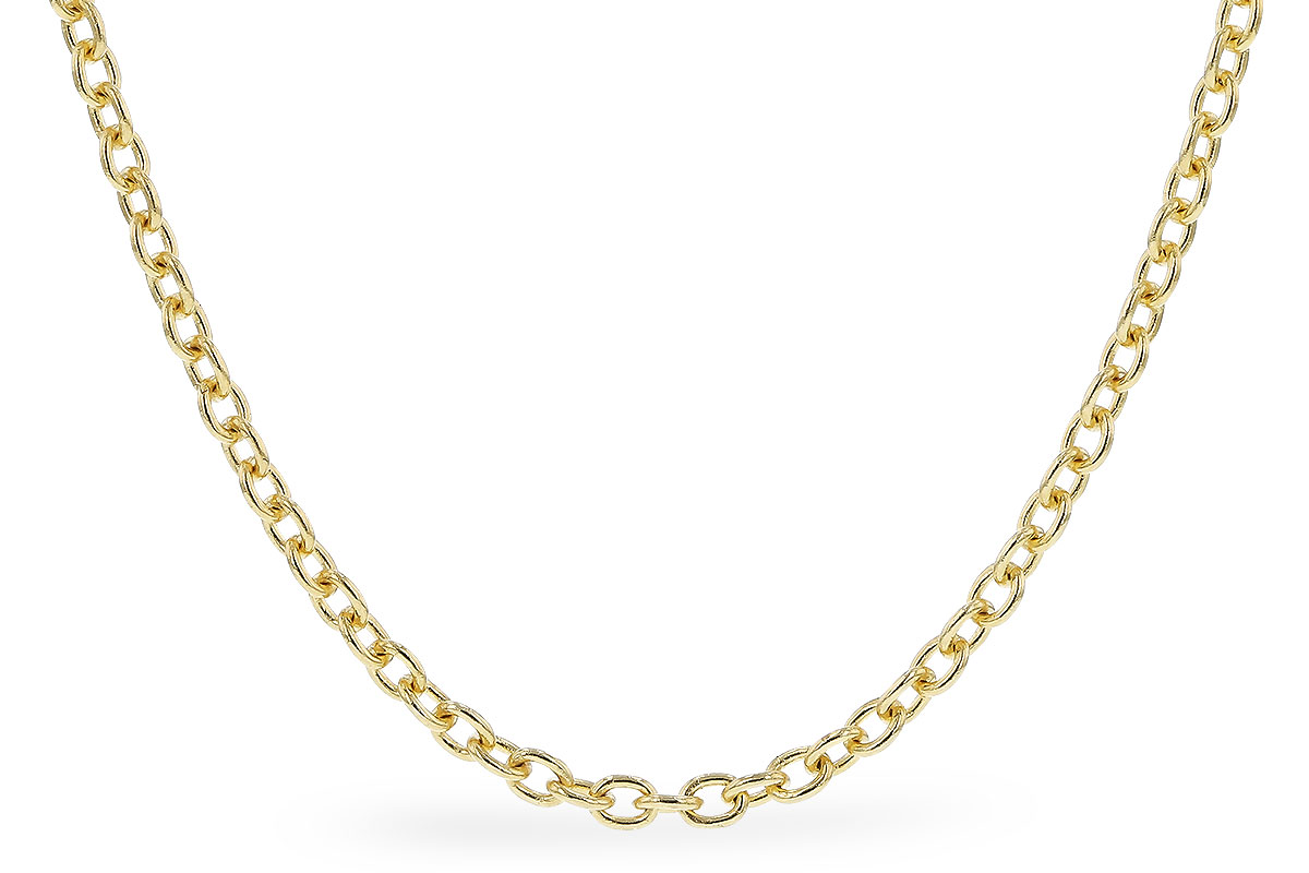E310-24851: CABLE CHAIN (1.3MM, 14KT, 18IN, LOBSTER CLASP)