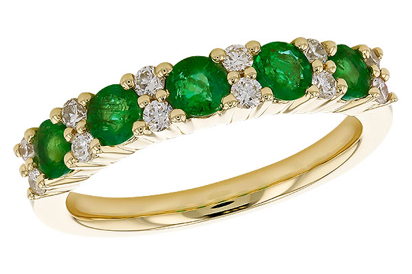 E310-25796: LDS WED RG .70 EMERALD .94 TGW