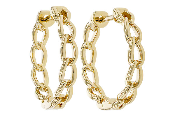 E311-10324: GOLD EARRINGS (18MM)