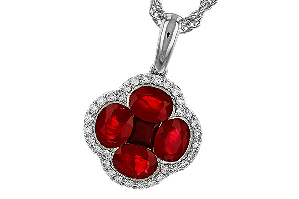 E311-11187: NECKLACE 1.72 RUBY 1.87 TGW