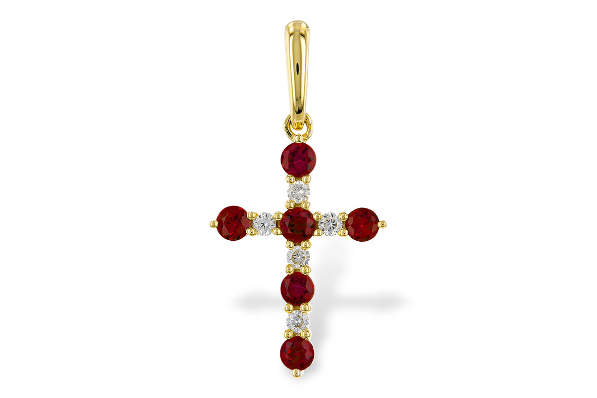 E311-11242: PENDANT .34 TW RUBY .42 TGW
