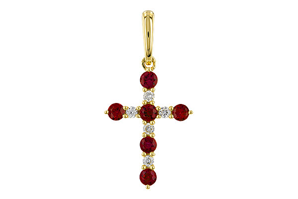 E311-11242: PENDANT .34 TW RUBY .42 TGW