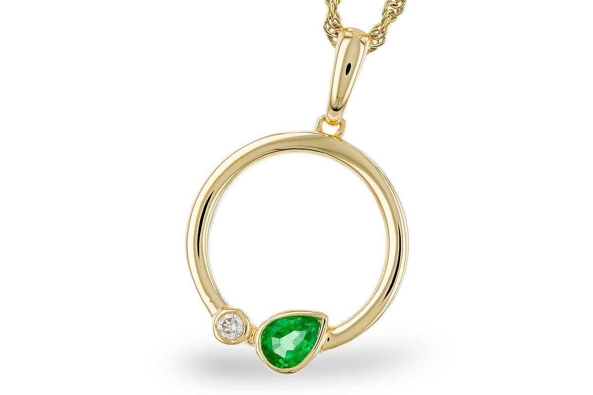 E311-11251: NECKLACE .20 EMERALD .22 TGW