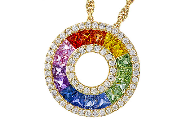 E311-12124: NECK 1.53 MULTI-COLOR SAPP 1.82 TGW