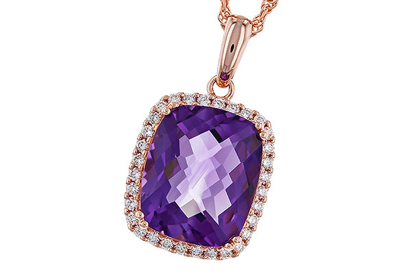 E311-12142: NECKLACE 4.57 AMETHYST 4.81 TGW (12x10MM CU)