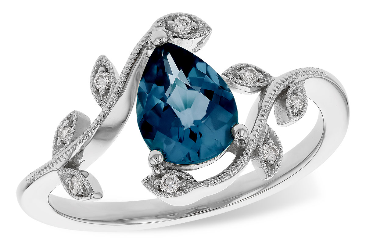 E311-13060: LDS RG 1.20 LONDON BLUE TOPAZ 1.26 TGW (8x6MM LBT)