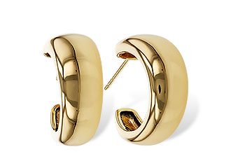 E311-16660: GOLD EARRINGS (16MM)