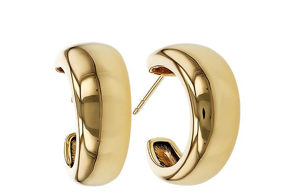 E311-16660: GOLD EARRINGS (16MM)